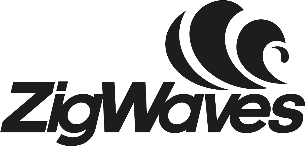 ZigWaves logo sup board